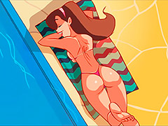 Andy sees Mary going topless and will offer tanning lotion - The Naughty Home animation - Getting a suntan (Part 01) by welcomix (tufos)