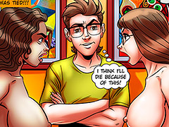 I won by a difference of ten centimeters, but my ass endured more cock - Nerd Stallion, Sex battle between daughters by welcomix (tufos)