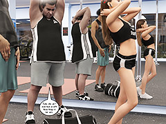 Look at that piece of hot sex - Natasha's workout part 1 by Dark Lord