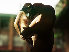 Beautiful babe pleasures a big cock - A planet of apes by Vaesark