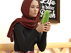 Fuck, you are so tight - CGI porn by Losekontrol (Hijab 3DX)
