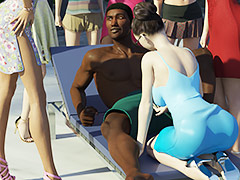The women sure are giving him a lot of attention - Brothers in blue on the 4th of July by Dark Lord