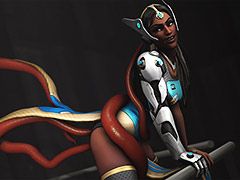 Slutty Cymmetra takes two dicks - Overwatch: Cymmetra  3D Collection