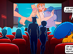 Our sex is going to get even naughtier - The Simptoons, Naughtiness at the movies by welcomix (tufos)