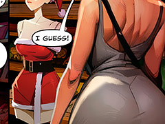 Isabella would have to put on a daring Mrs. Claus outfit - Jerk Off on My Day Off, Christmas shopping by welcomix (tufos)
