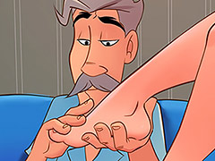 Anna's delicate little feet leave Mr. Fuker extremely horny - The Naughty Home animation, A Delicate Foot by welcomix (tufos)