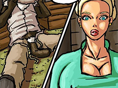 In the process his big black limp dick pops out of his briefs - Manza by Illustrated interracial