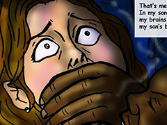 He now grips my plump mature buttocks with both hands - My son's black friend The sleepover by Duke's Hardcore Honeys