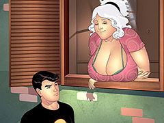 Once again, he is the only man in the house, which makes him quite excited - Aunt, Cousins and co., The Gossip Neighbor by welcomix (tufos)