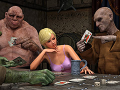 Sex games with strangers - Knight Elayne, Strip poker by Hibbli3d (Hibbli, Adara)