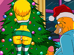 I got so horny that my dick is bulging tight un my pants - The Simptoons, Christmas at nursing home by welcomix (tufos)