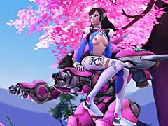 D.Va showing their masturbation and blowjob skills - Overwatch: D.Va  3D Collection