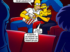 Our sex is going to get even naughtier - The Simptoons, Naughtiness at the movies by welcomix (tufos)