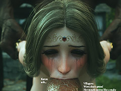 Ejaculate your sperm into her throat, fill her stomach with holy juices - Fallen Lady 10 by Jared999D