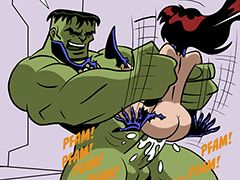 XXX Avengers - The hulk violently fucks his cock by sliding her entire body up and down his rock-hard dick by dirty comics 2015