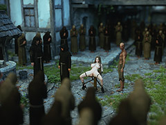 This dirty slut is ejaculating on her nipples - Fallen Lady 10 by Jared999D