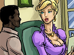 Pumped the young mistress with his nigger seed - Manza by Illustrated interracial