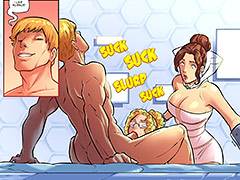 His penis became erect and he became even more excited when I placed it in my mouth - Artificial probing 2 by jab comix