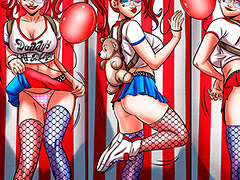 Chewing gum helps alleviate my sex addiction a little - Nymphomaniac Nerd, The clowns Boner and Dick by welcomix (tufos)