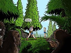 They've been eaten! Bears or cougars or wolves must have attacked them - The woods have eyes by Gary Roberts