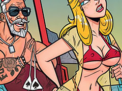 He asked his wife to wear a bikini with the symbol of the suit of spades in black - Anacondas, The queen of spades by welcomix (tufos)