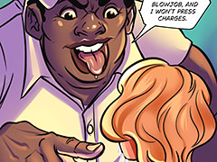 You give me a blowjob, and I won't press charges - The new white sissyboy in town by Michi
