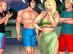 Eager to try their luck with the milf - Aunt, Cousins and co., Gang Bang with Elisa by welcomix (tufos)