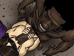 The black man relaxed his body on top of Christy, leaving his pulsating cock inside her - Tricked by Illustrated interracial 2016