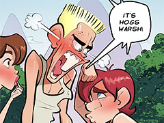 Jessie n' Jaime ar stoopid cunts who coon't Fin' demselves out ov a wet paper bag - Farm lessons 22 by jab comix