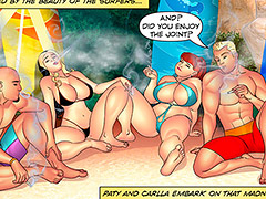Embarking into a crazy adventure on the beach - Aunt, Cousins and co., Enjoying a beach vacation 2 by welcomix (tufos)