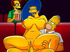 Our sex is going to get even naughtier - The Simptoons, Naughtiness at the movies by welcomix (tufos)