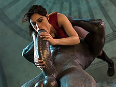 Giant cock stretches all holes - Ada & Claire x Mr X by Citrus2077