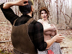 Sex bondage in a scary forest - Goblin's Toys 2 by Uiafox