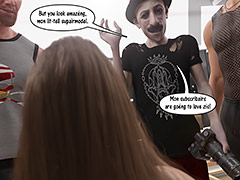 I'm not doing any more photos with a creepy old guy like you - Natasha Gym 4, DarkLord universe by Dark Lord