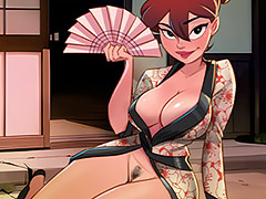 I didn't trim my pussy hair for three weeks, look like a japanese - The 4 Naughties, Japanese Cosplay by welcomix (tufos)