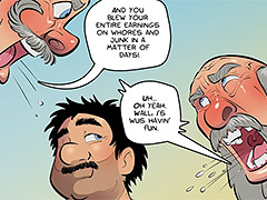 You blew your entire earnings on whores and junk in a matter of days - Farm lessons 22 by jab comix