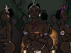 My knees were up, spread wide, very wide - Adoption of my daughters and I into the tribe by Illustrated interracial