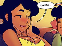 It was a dream come true, putting my cock in her ass - My mom the book tour star by jabcomix (incest comics)