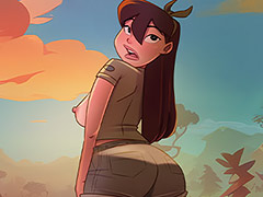 Already inside the jeep, it doesn't take long for animalistic tension to arise between her and the guide - The 4 Naughties, Safari in Africa by welcomix (tufos)
