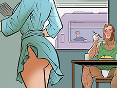 Go back and put something on, you look like a whore - My Stripper Daughter by jab comix