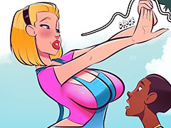 You just shoved my mouth down on his cock - Kickin it with the camptons 2 by jab comix