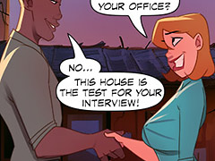 Mary enjoyed visiting her husband at work so much that she decided to get a job - The 4 Naughties, Job interview by welcomix (tufos)