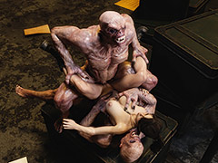 My cock needs attention but not here - Resident Evil 6 Central station by 3DZEN