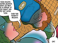 You're gonna have to buy me a drink if you want me to sit with you - My Stripper Daughter by jab comix