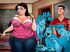 Due to the insults and bullying she suffered - Animated tales: Nobody wanted to fuck the college fatty by Welcomix (Tufos)