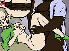 Mom reached and guided his cock into her pussy - Mom by Illustrated interracial