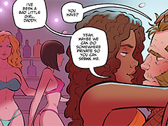 Maybe we can go somewhere private so you can spank me - My Stripper Daughter by jab comix
