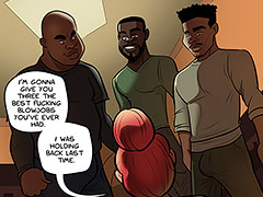 I'm gonna give you three the best fucking blowjobs you've ever had - Hot for Ms. Cross no.6 by dirty comics