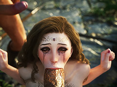 This fucking bitch is sucking all my cum - Fallen Lady 8 by Jared999D
