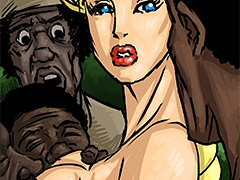 The other slaves now knew this young white woman wants this to happened - Manza by Illustrated interracial
